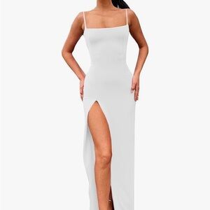 White Spaghetti Strap Dress